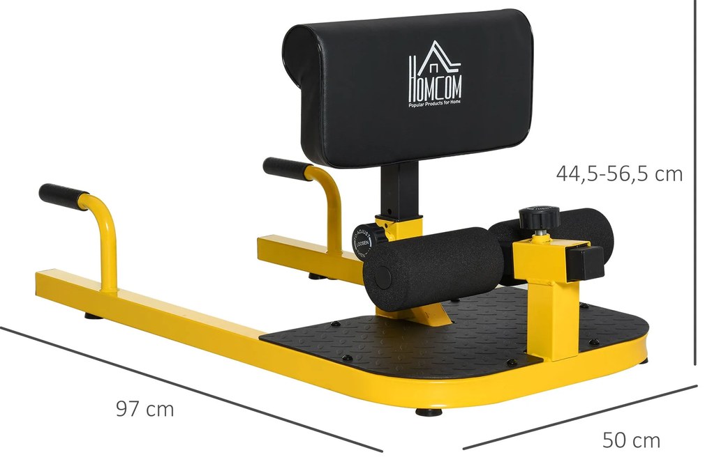 Sissy Squat 3 em 1 Máquina de Agachamento para Exercícios de Abdominai