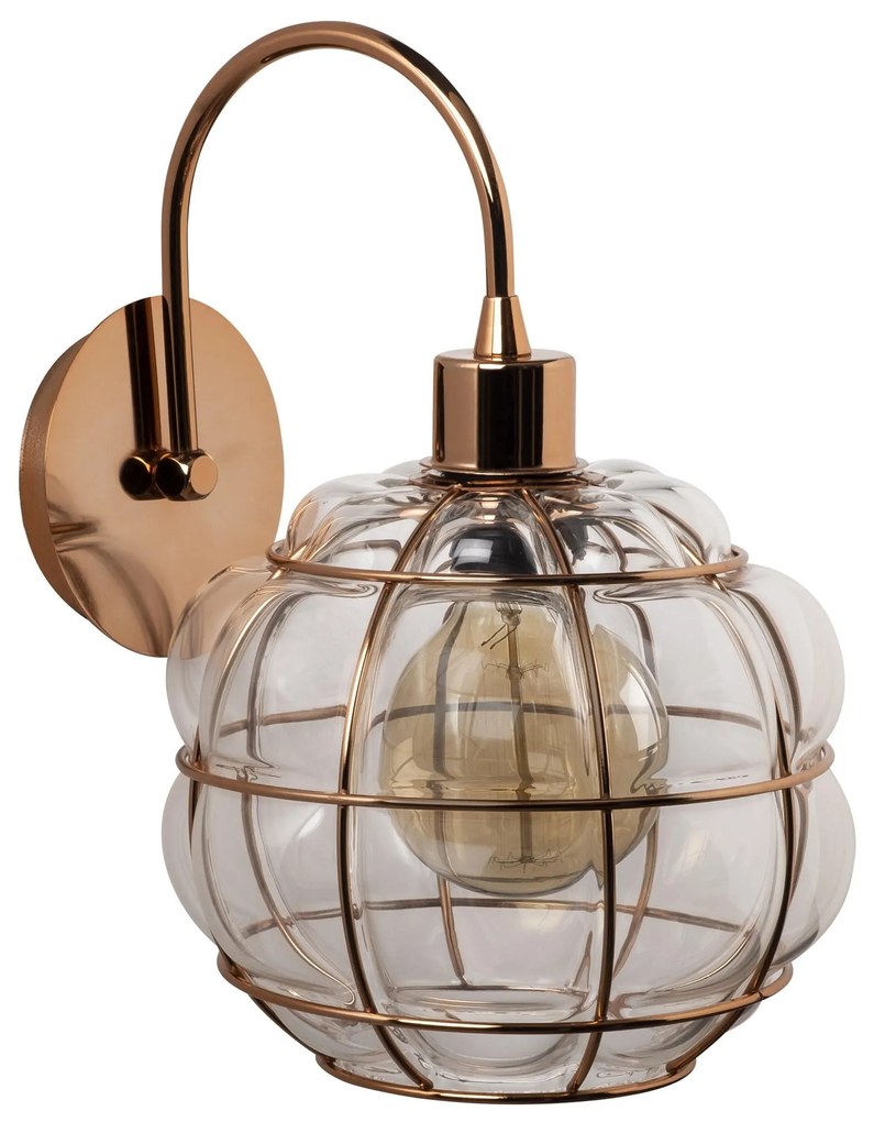 Candeeiro de Parede Safderun - Cobre - 23 x 27 x 30 cm