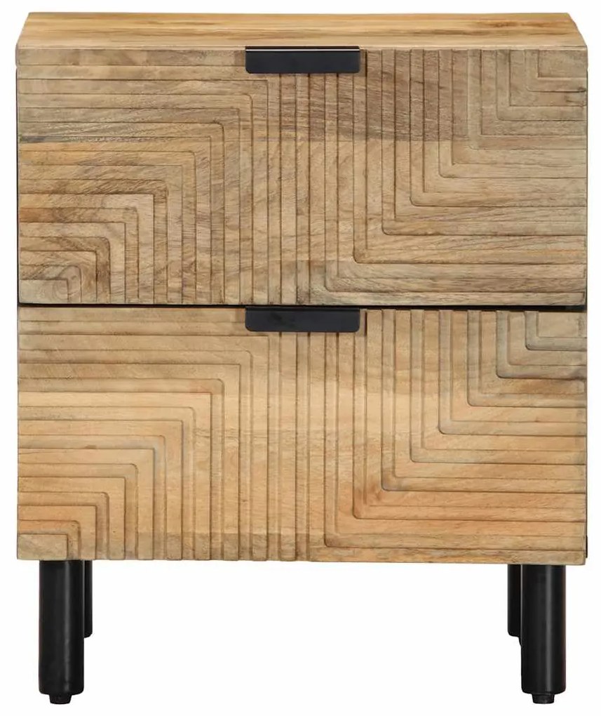Mesas de cabeceira 2 pcs castanho madeira mangueira maciça