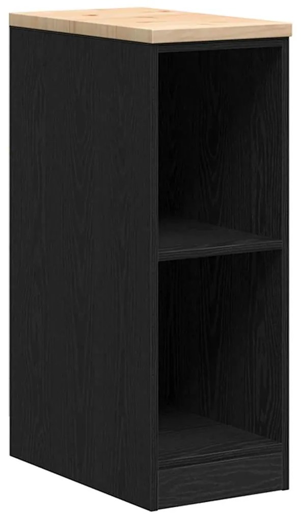 Armários de garagem 2 pcs derivados de madeira preto