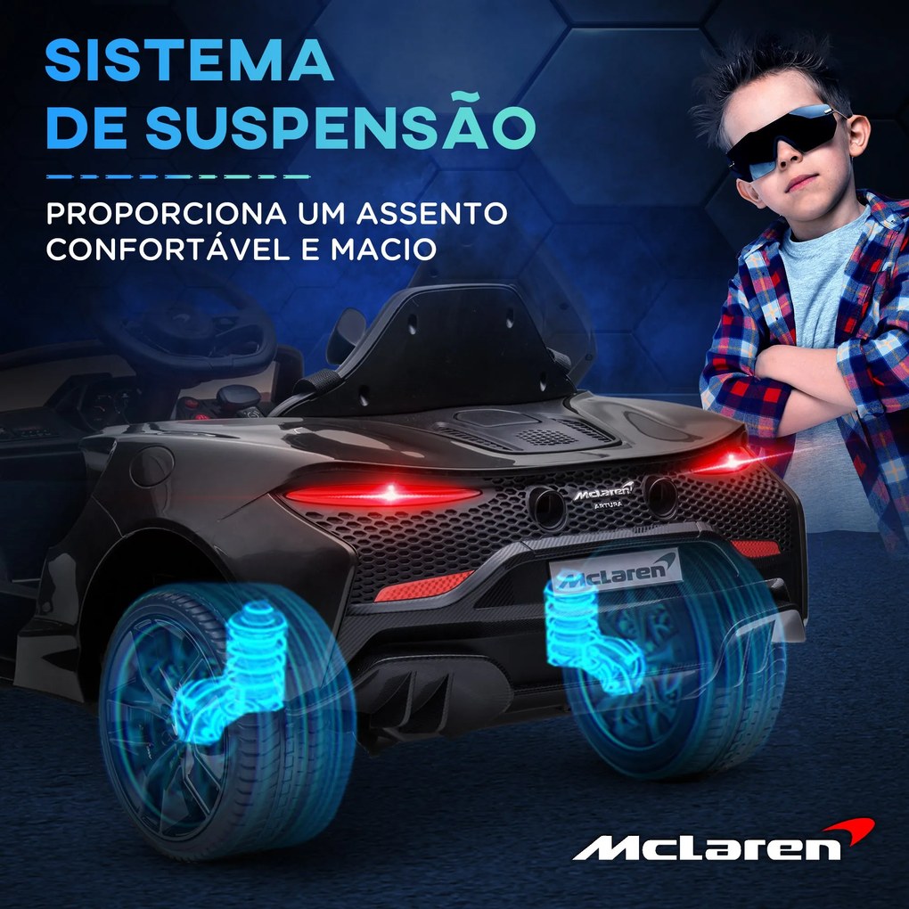 HOMCOM Carro Elétrico 12V para Crianças Carro Mclaren com Controlo Rem