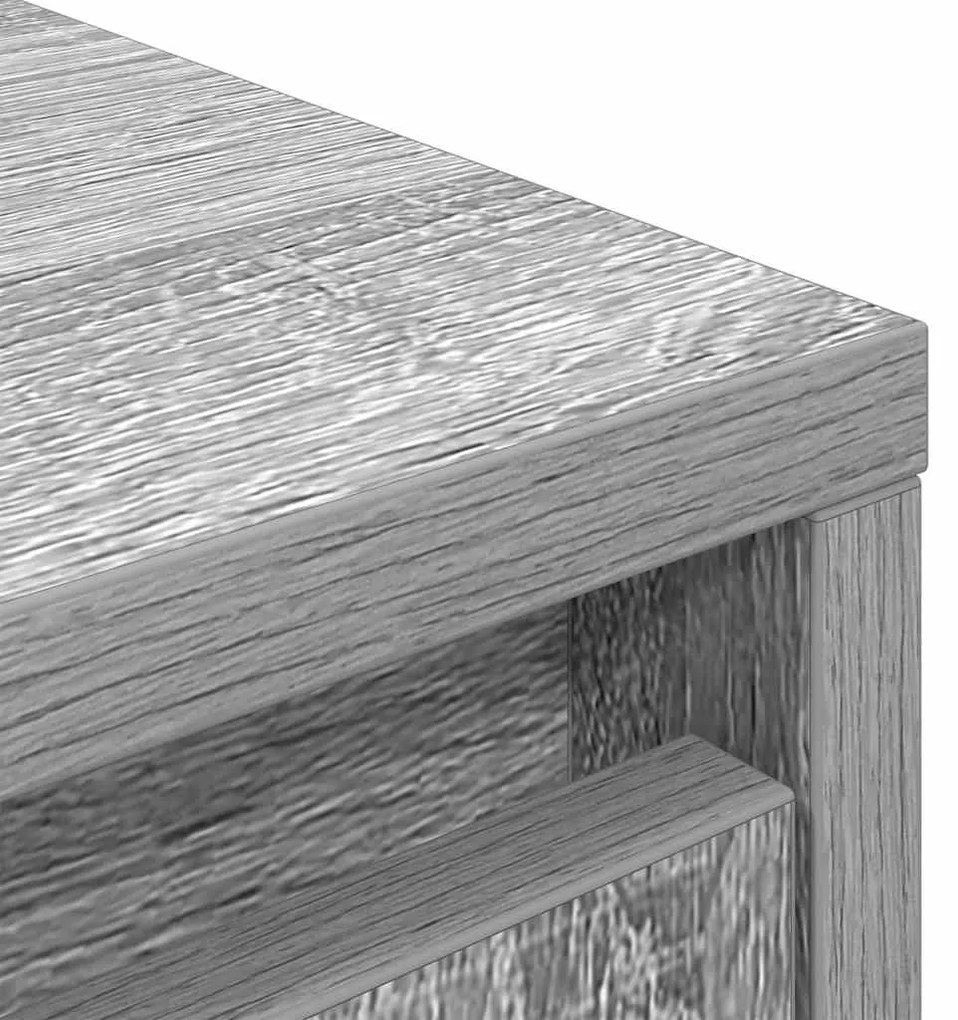 Armário com gaveta 55,5x34x119,5 cm cinzento sonoma