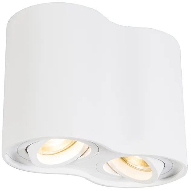 Projetores modernos brancos inclináveis - Rondoo Duo