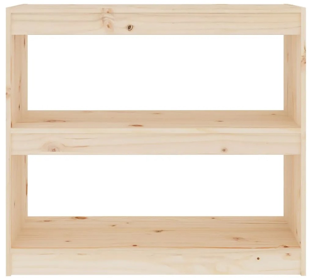 Estante/divisória 80x30x71,5 cm madeira de pinho maciça