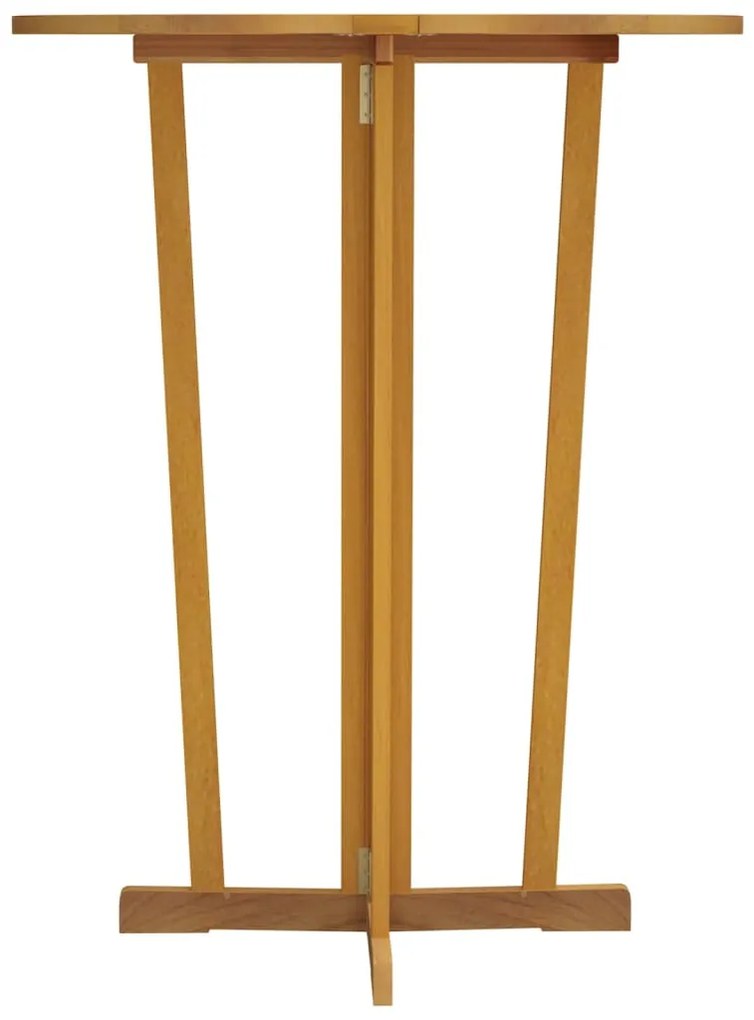 Mesa de bar dobrável 90x65x105 cm madeira de teca maciça
