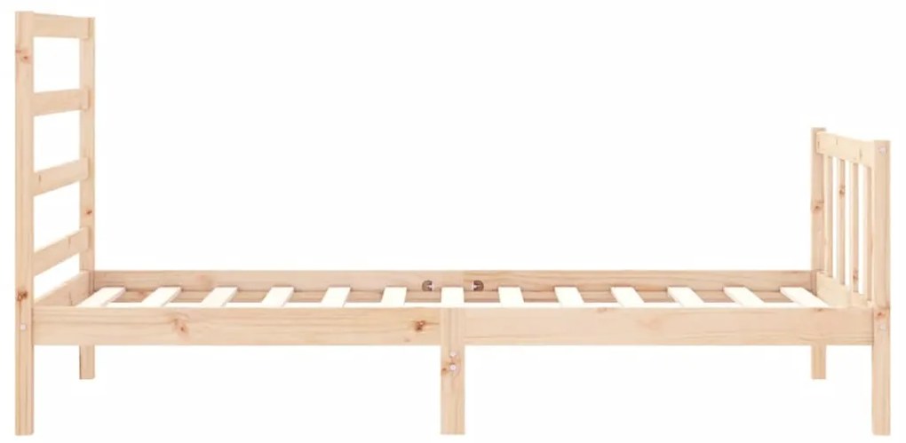 Cama sem colchão 90x190 cm madeira de pinho maciça
