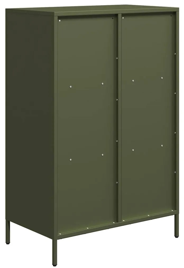 Móvel alto 68x39x103,5 cm aço verde azeitona