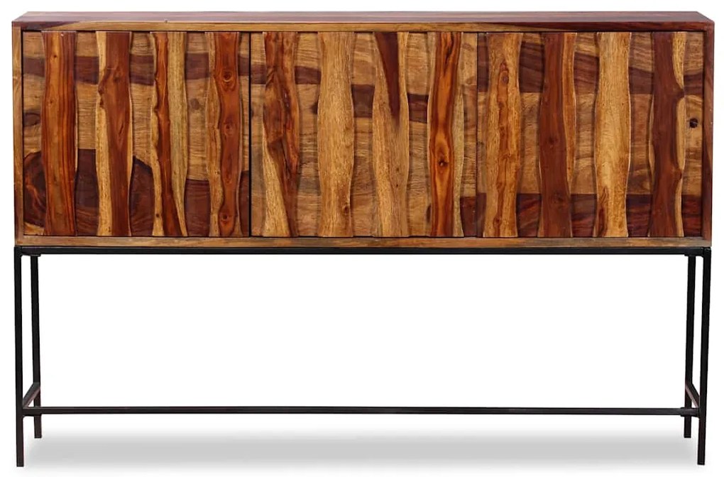 Aparador em madeira de acácia maciça 120x30x80 cm