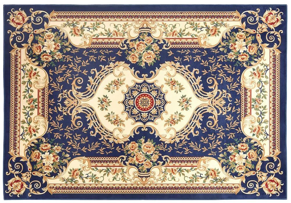 Tapete azul 160 x 230 cm GAZIANTEP Beliani