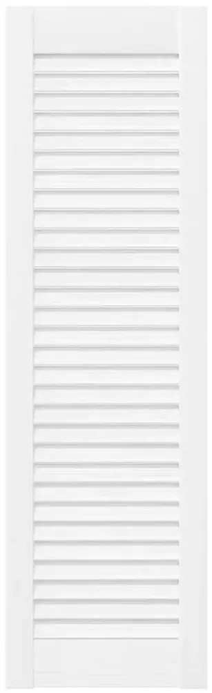 Portas de armário 4 pcs design de persiana 99x29,5 cm branco