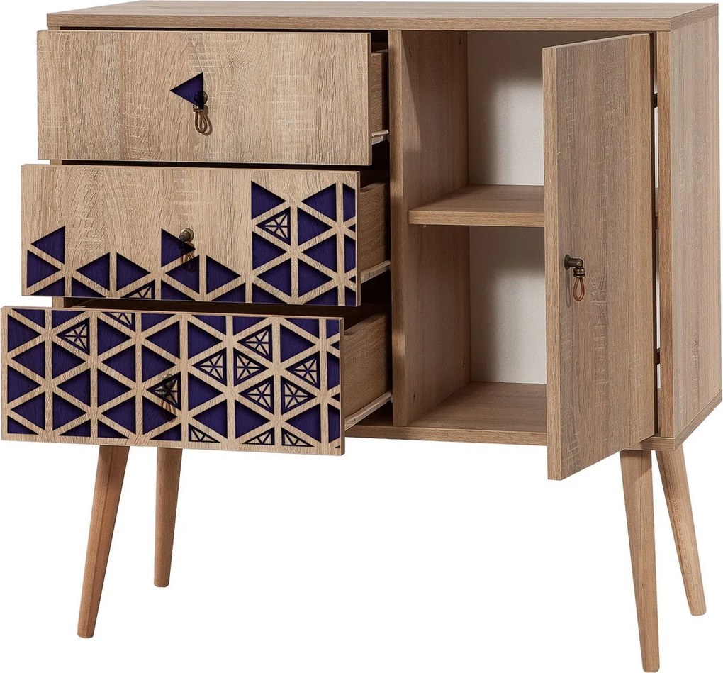 Cômoda Verybox – Carvalho Sonoma – 90 x 90 x 40 cm