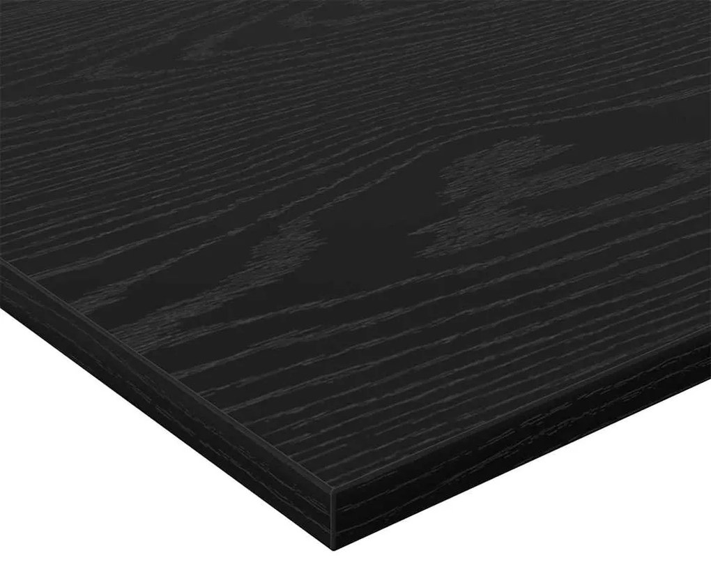 Prancha de Estante para Livros 4 pcs Preto 100 x 40 x 1.5cm