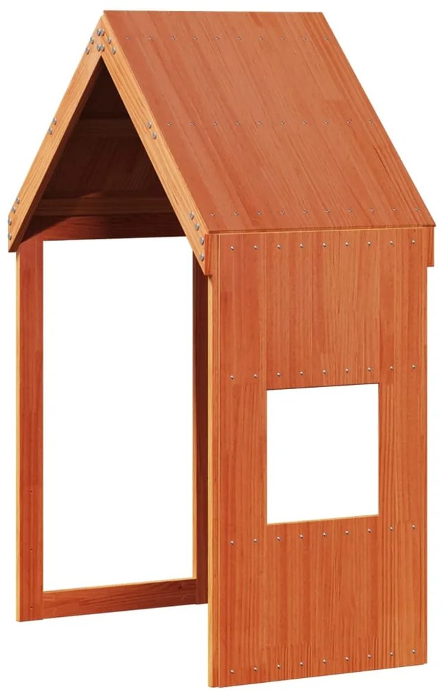 Beliche com telhado 75x190 cm madeira pinho maciça castanho-mel