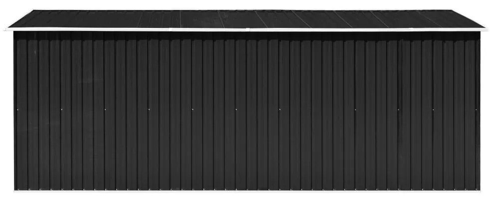 Abrigo de jardim 257x489x181 cm metal antracite