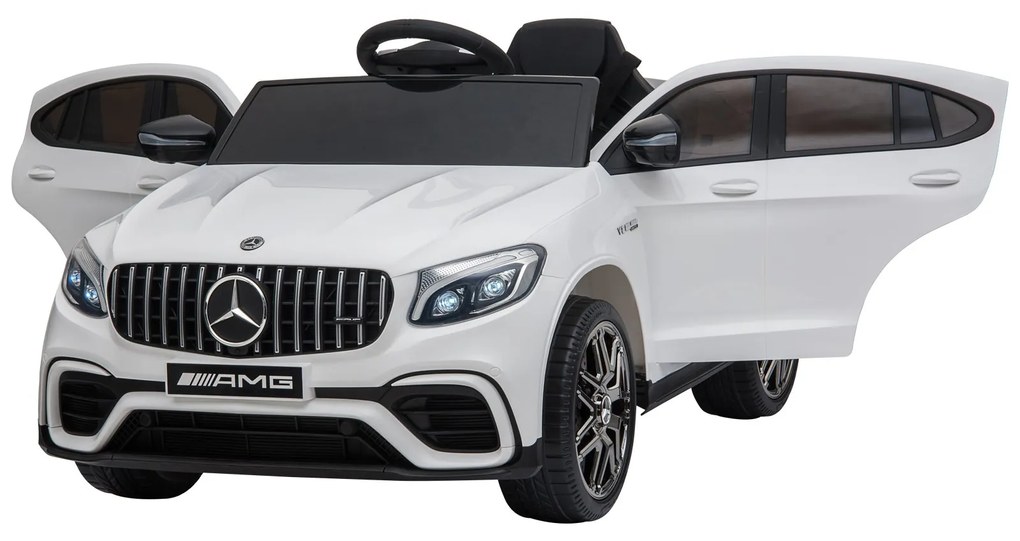 Mercedes AMG Carro elétrico para crianças de a partir de 3 anos com controle remoto com música e luzes Carga 30kg 115x70x55cm