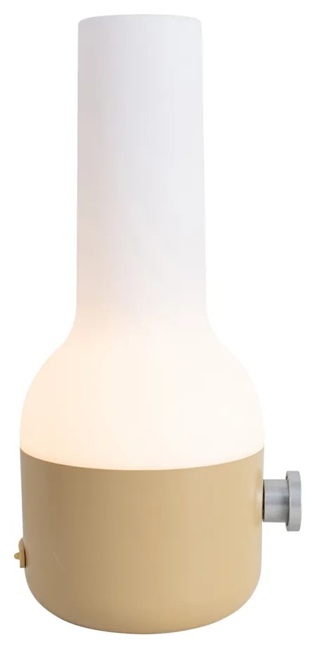 Conjunto de 2 Candeeiros de Mesa de Exterior Dourado com Branco Incluindo LED Recarregável - Haard