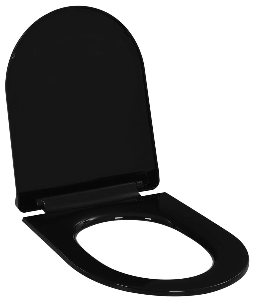 Tampo de sanita fecho suave com design remoção rápida preto
