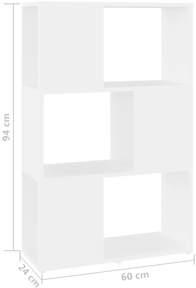 Estante/divisória 60x24x94 cm contraplacado branco