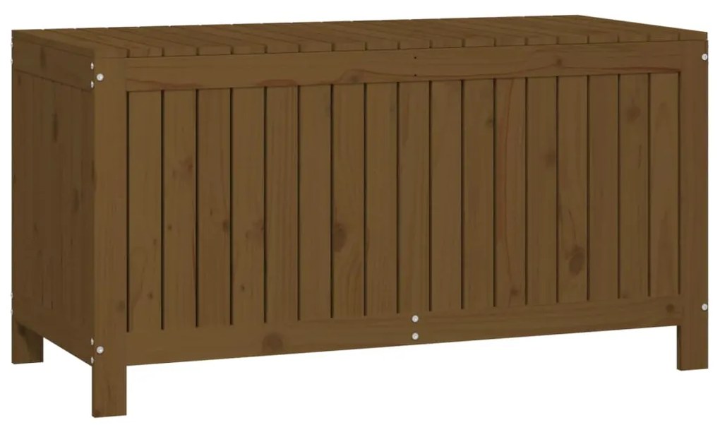 Caixa de arrumação jardim 121x55x64cm pinho maciço castanho-mel