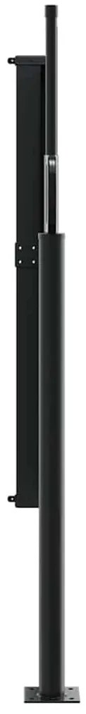Toldo lateral retrátil 120x600 cm castanho