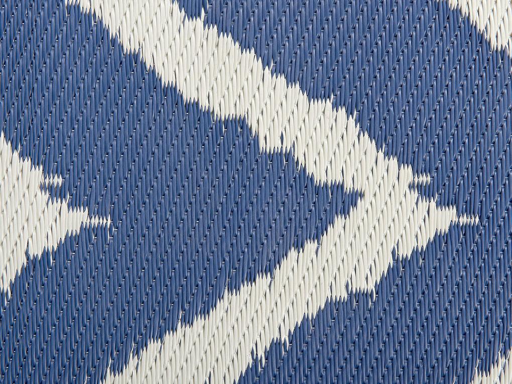 Tapete de exterior azul marinho 120 x 180 cm SIRSA Beliani
