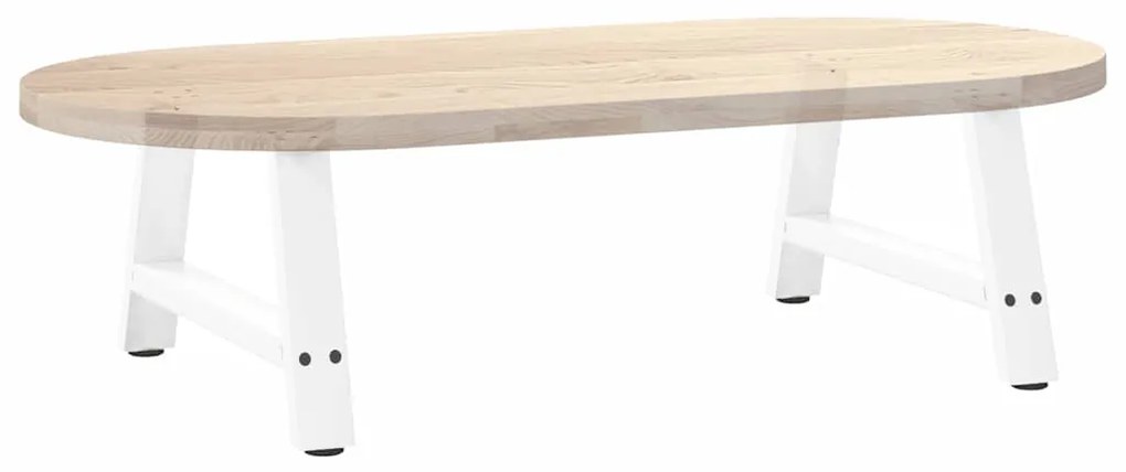 Pés para mesa de centro em formato A, 2 peças, branco, 60x (30-31) cm,