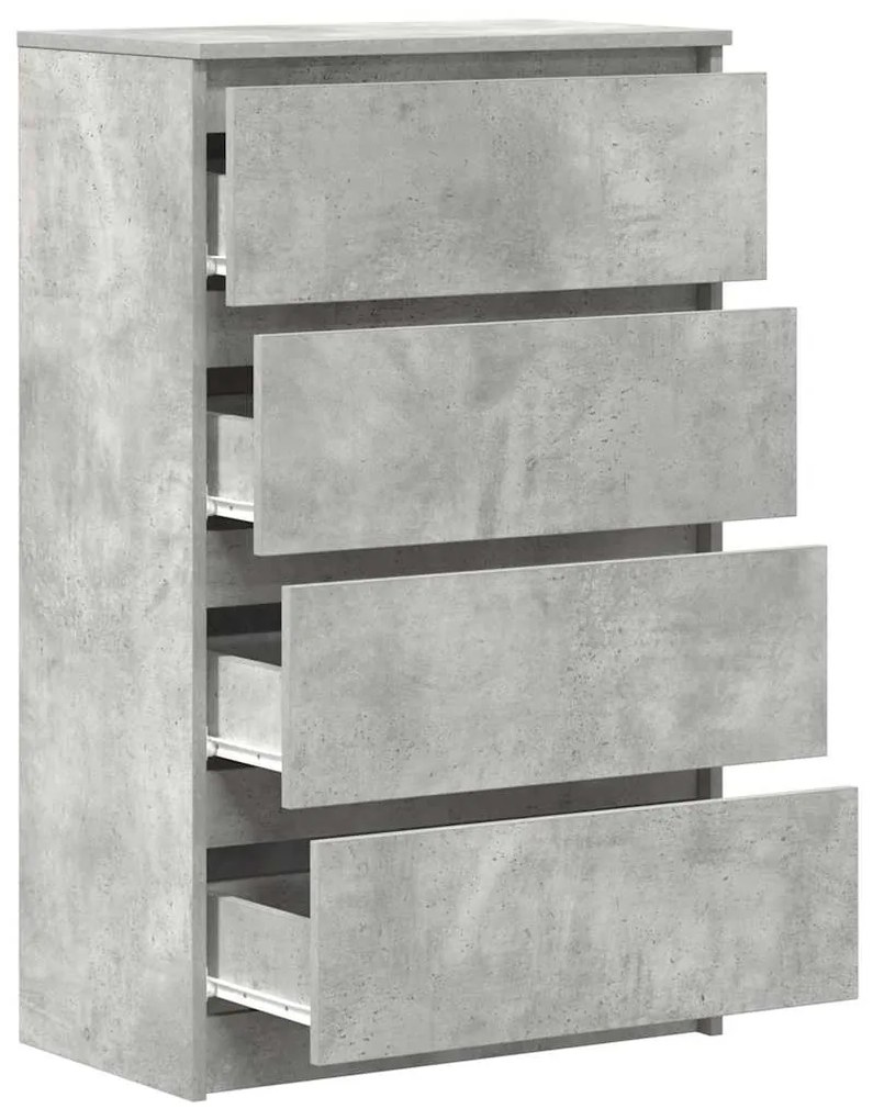 Aparador 60x35x98,5 cm madeira processada cinza cimento