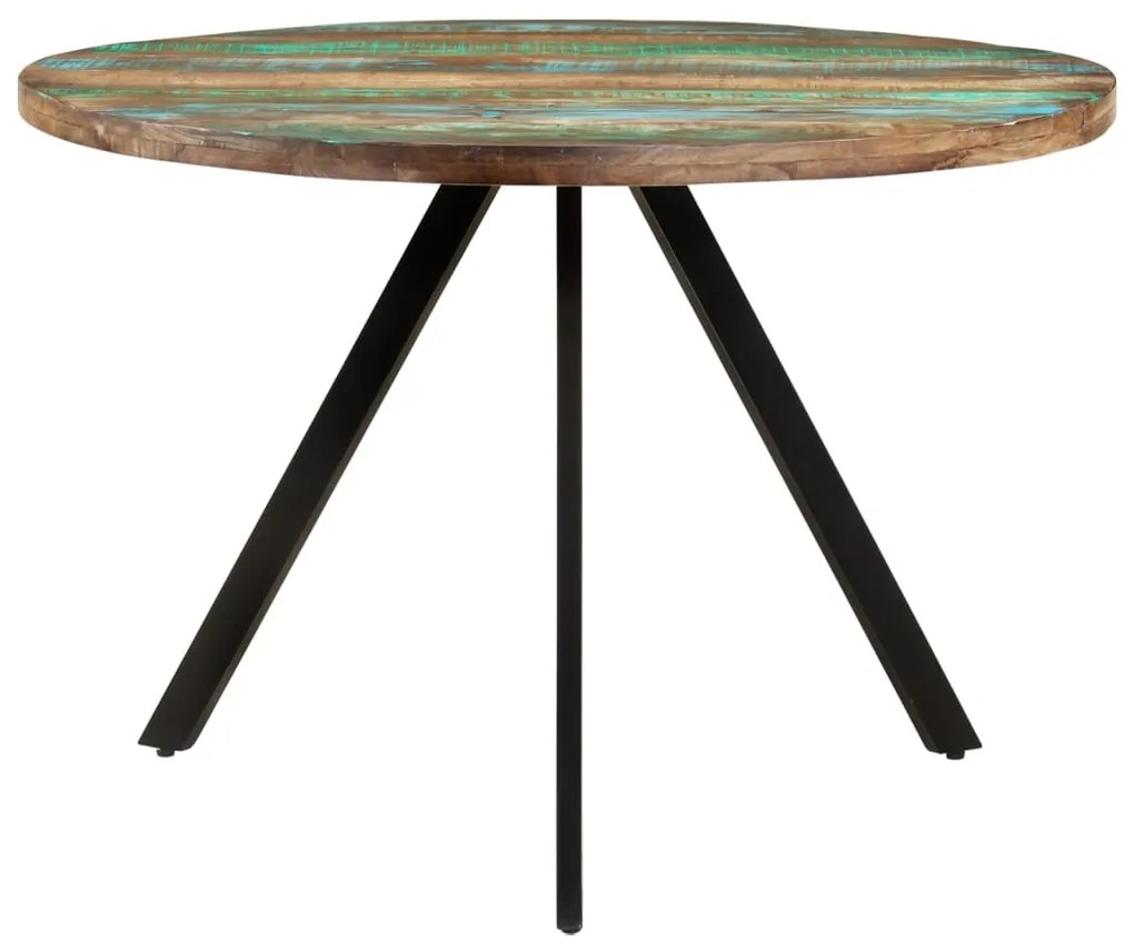Mesa de jantar 110x75 cm madeira recuperada maciça