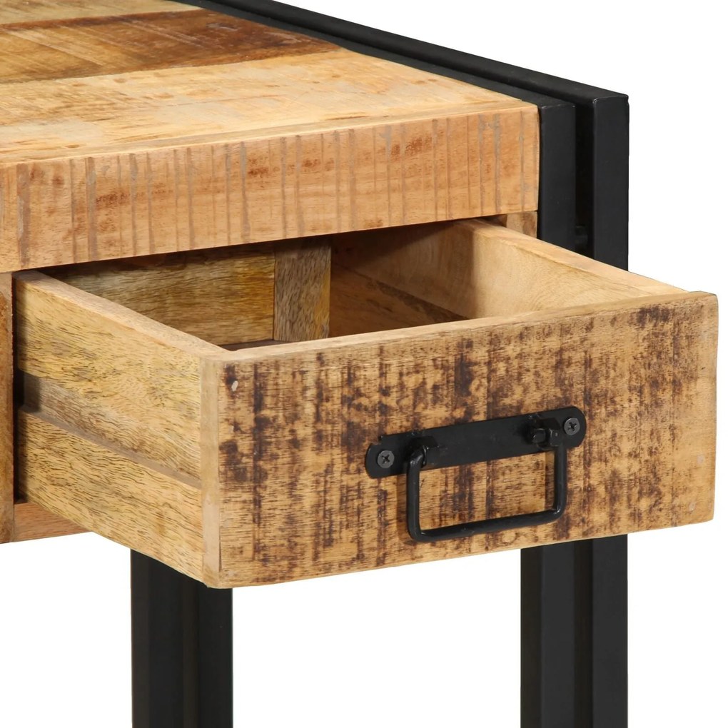 Mesa de Apoio vidaXL 40x40x50 cm Madeira de Mangueira Rústica
