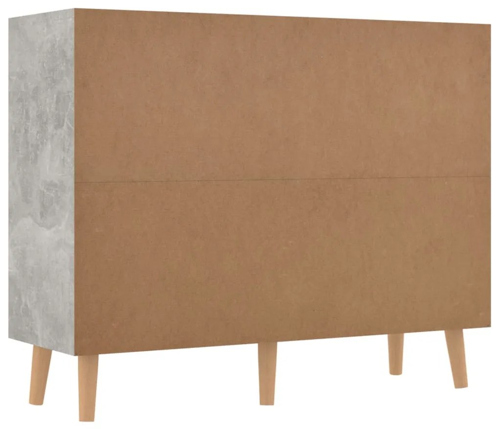 Aparador 90x30x72 cm derivados de madeira cinza cimento