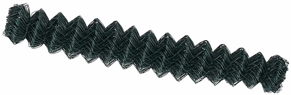 Cerca Verde 10 x 1.6 m Metal com revestimento de PVC