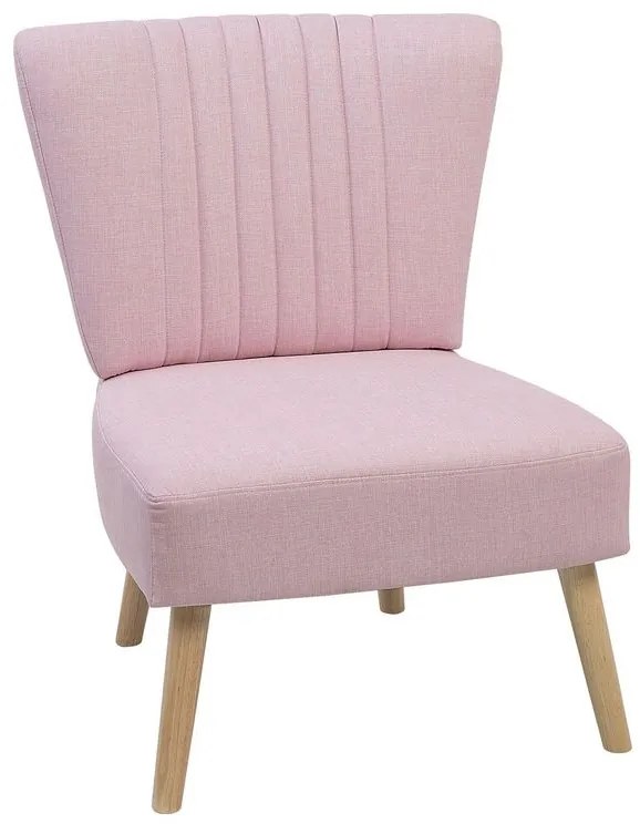 Poltrona em tecido rosa VAASA Beliani