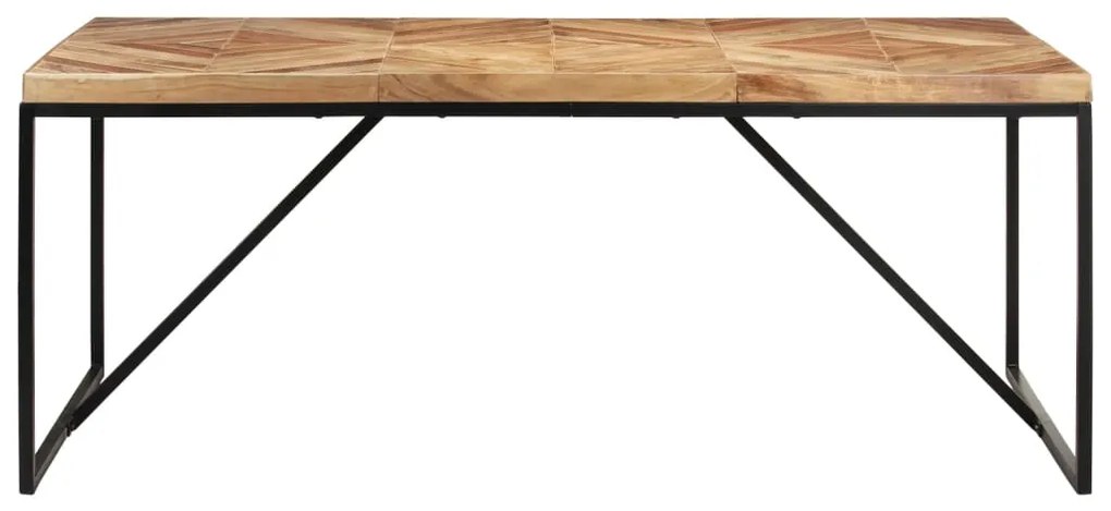 Mesa de jantar 180x90x76 cm madeira acácia maciça e mangueira