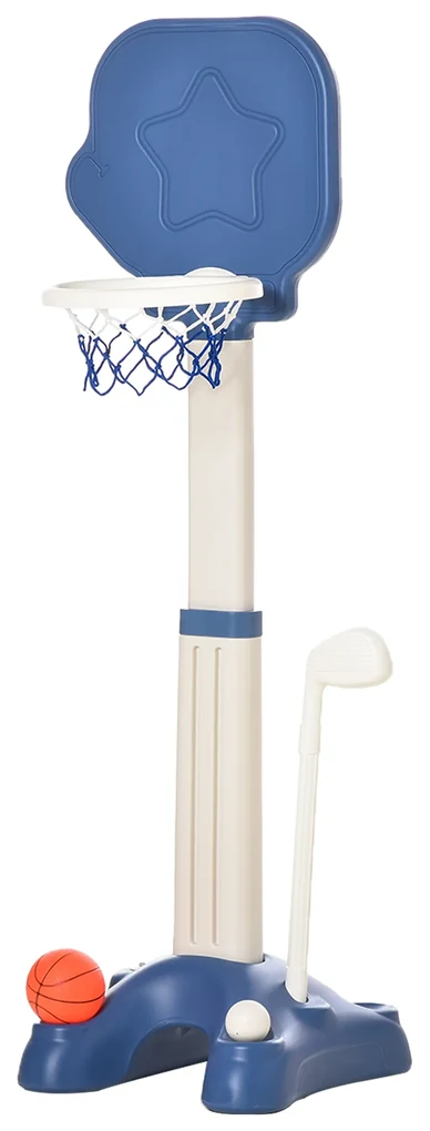 vidaXL Conjunto jogo de basquetebol portátil ajustável 180-230 cm