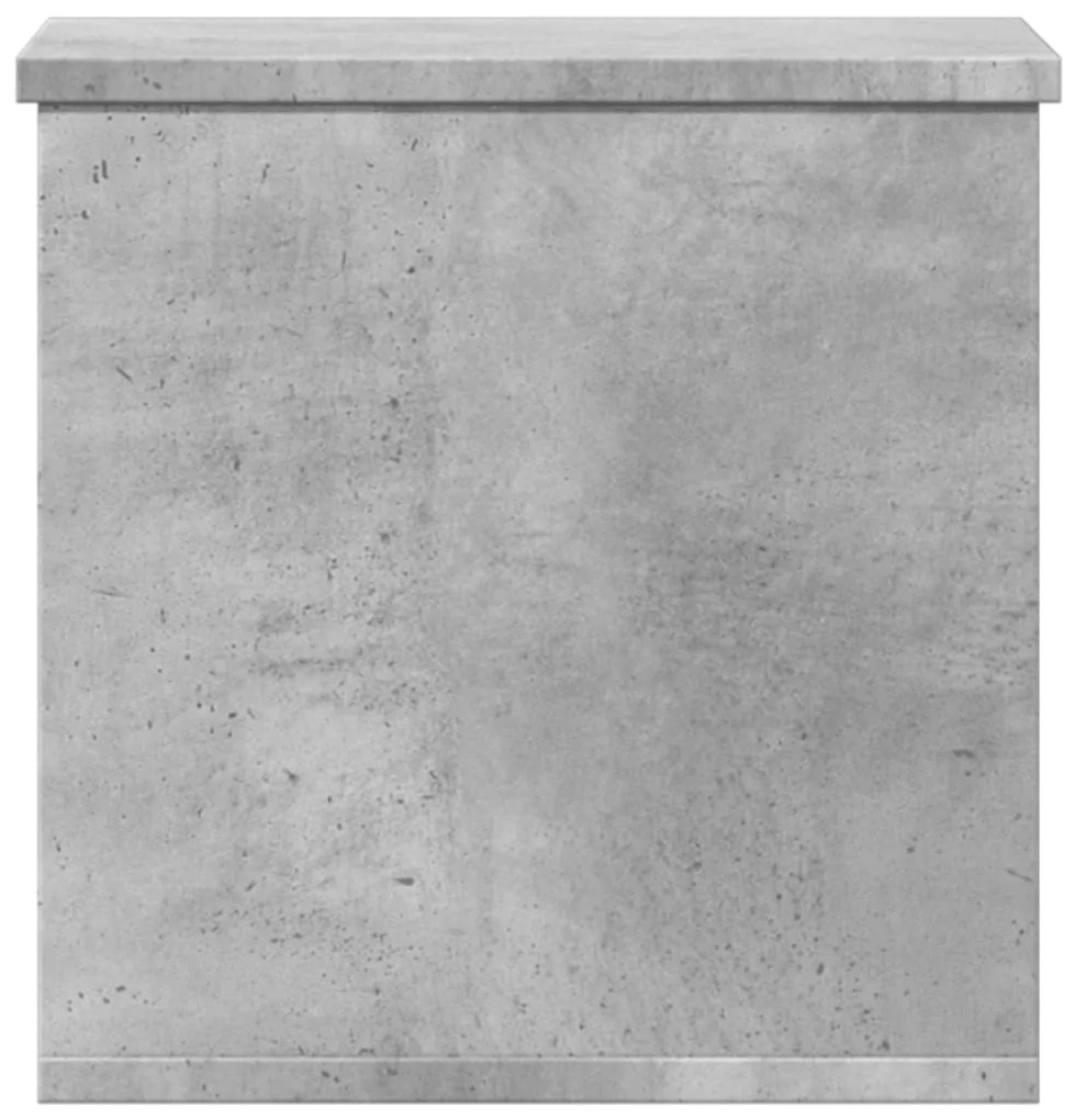 Caixa de arrumação 30x35x35 cm derivados madeira cinza cimento