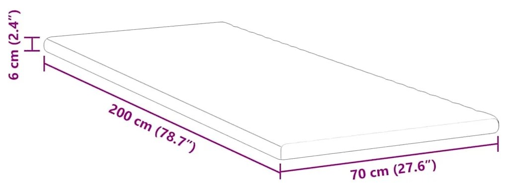 Protetores de Colchão Branco 70 x 200 cm