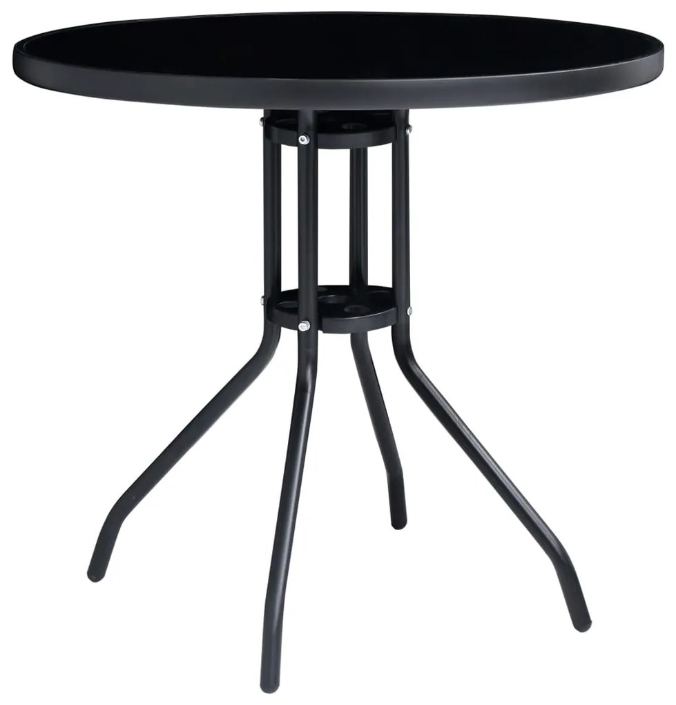 5 pcs conjunto de bistrô preto e antracite