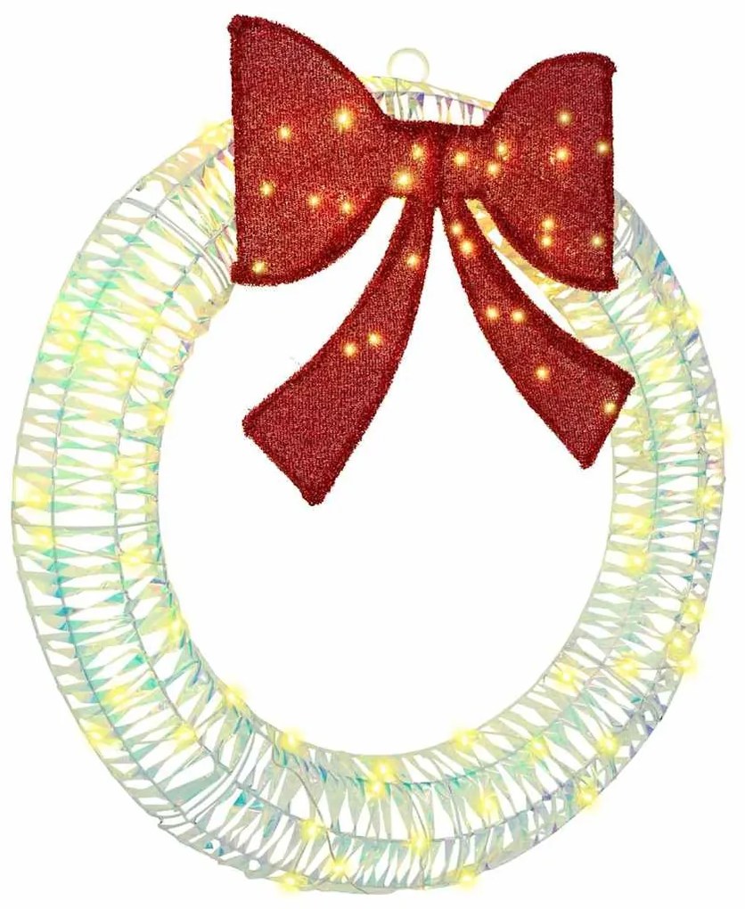 vidaXL Guirlanda com 80 LEDs Branco quente 90 cm PET