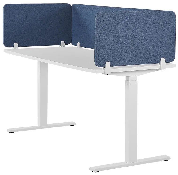 Painel divisor de secretária azul 80 x 40 cm WALLY Beliani