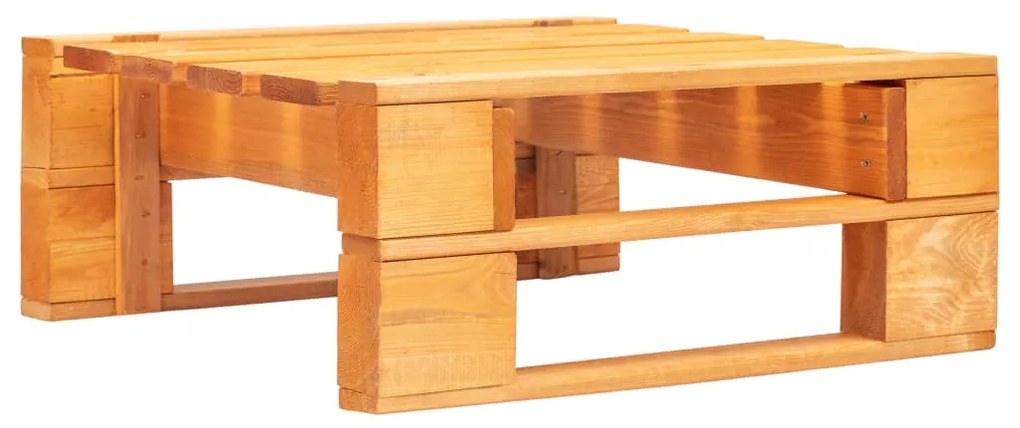 vidaXL Otomana de paletes para jardim madeira castanho-mel