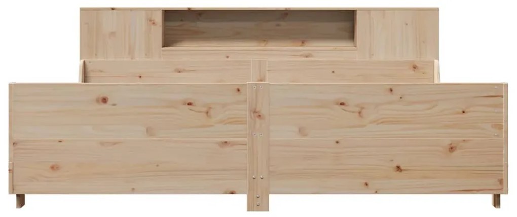 Cama sem colchão 200x200 cm madeira de pinho maciça