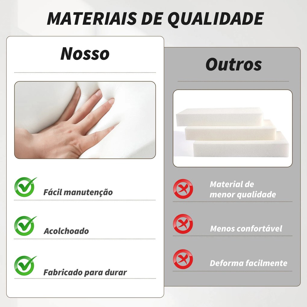 Poltrona de Sala de Estar Estofada em PU com Estrutura de Madeira Almofadas Acolchoadas Poltrona de Leitura 63,5x83x105 cm Caqui