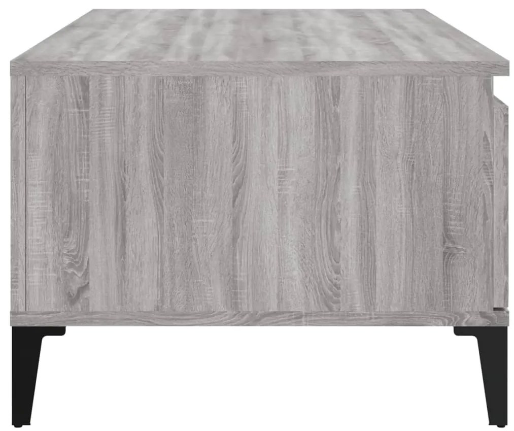 Mesa de centro 90x50x36,5 cm derivados madeira cinzento sonoma