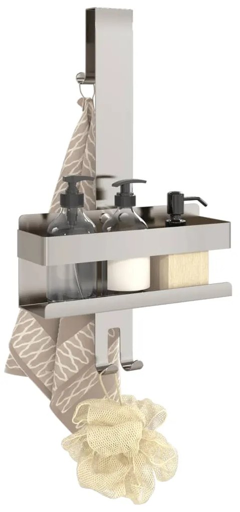 Prateleiras de chuveiro suspensas aço inoxidável 304 escovado