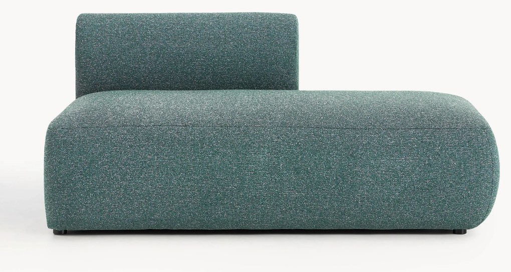 Pufe modular com chaise longue em bouclé Sofia