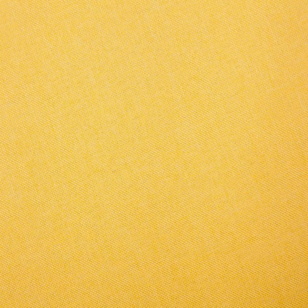 Sofá de 3 lugares em tecido amarelo