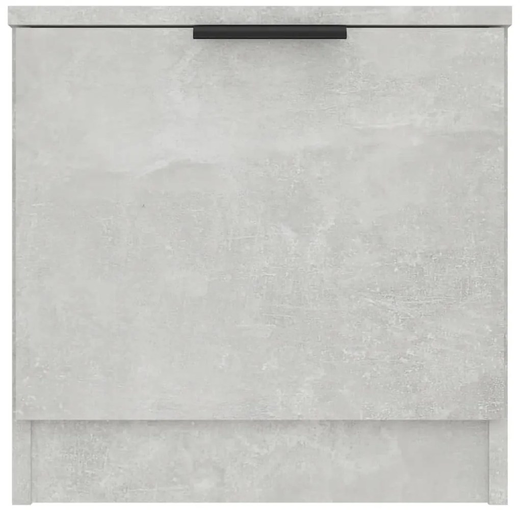 Mesas de cabeceira 2 pcs 40x39x40 cm cinzento cimento