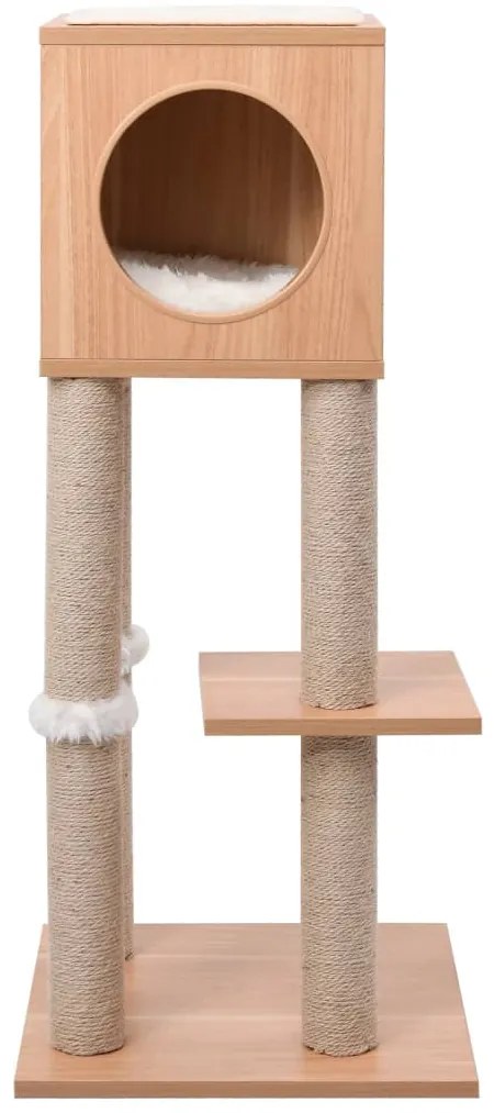 Árvore para gatos com tapete arranhador sisal 90 cm