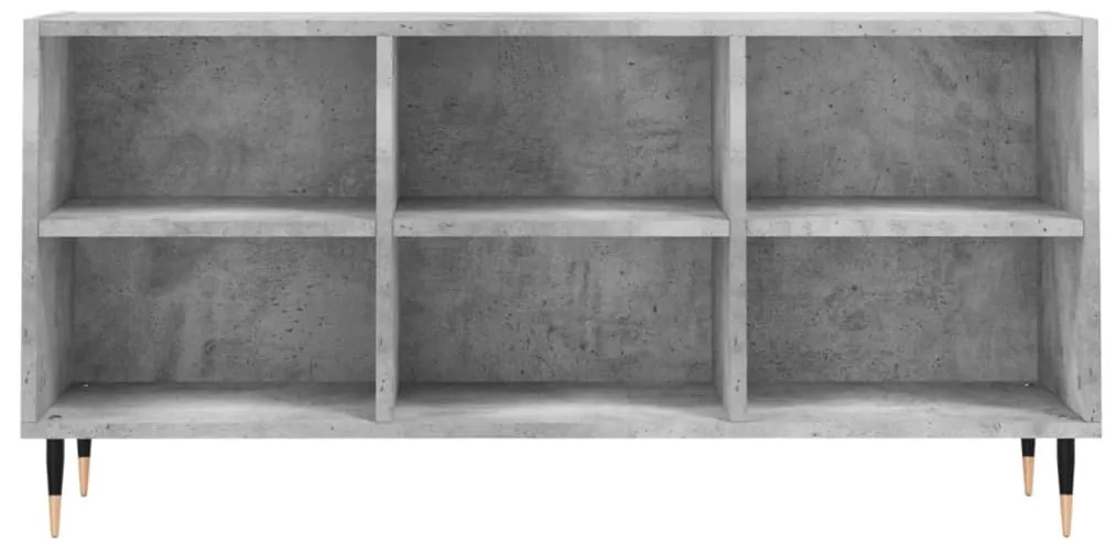 Móvel de TV 103,5x30x50 cm derivados madeira cinzento cimento