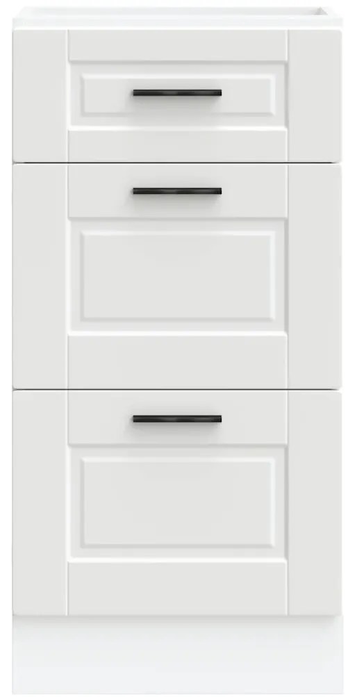 Armário base de cozinha Porto derivados de madeira branco